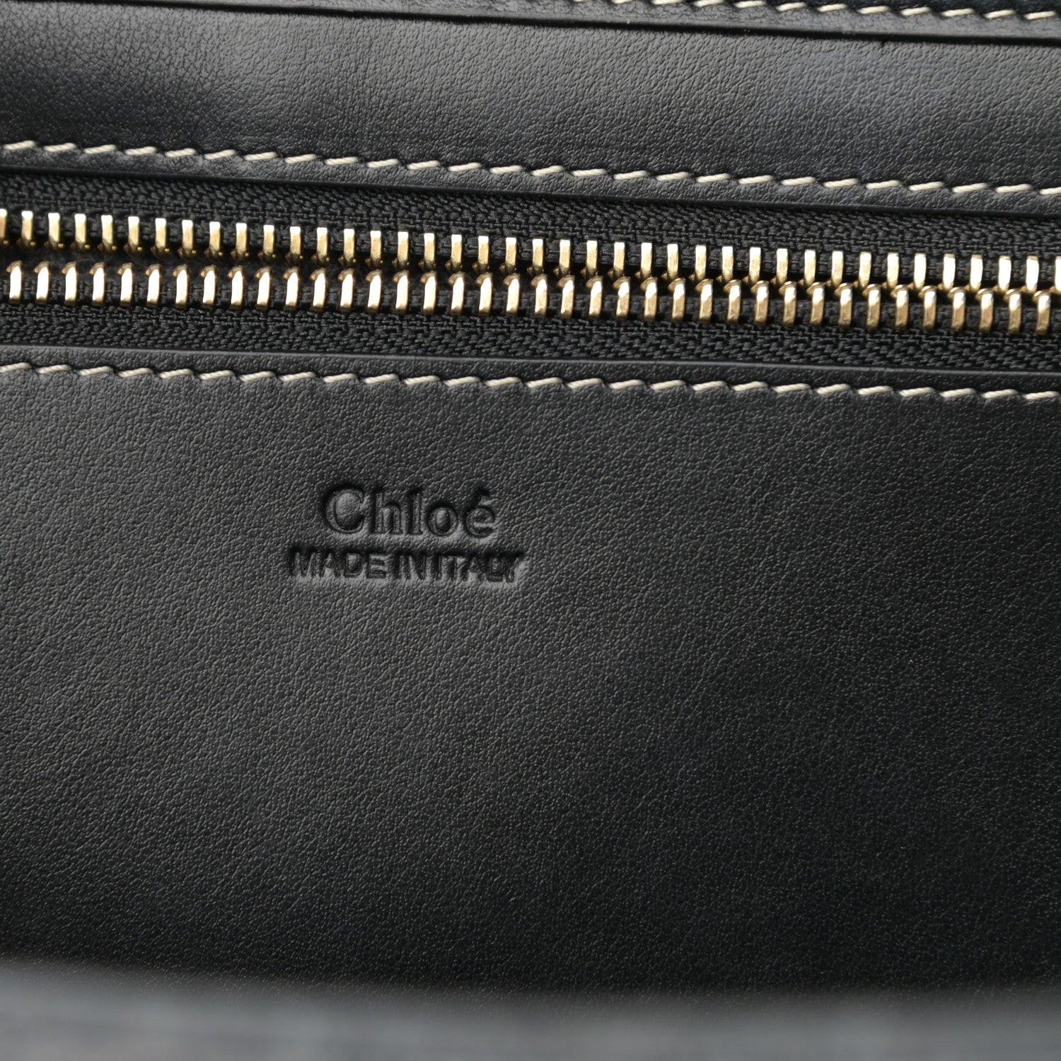 Chloe Felt Shiny Calfskin Medium Woody Ribbon Tote Cashmere Gray 6 of 13