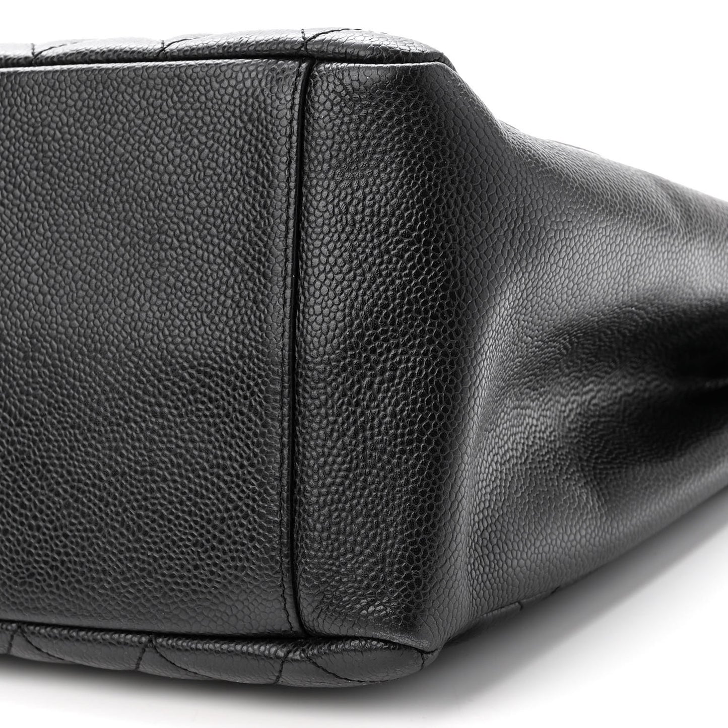 Caviar Quilted Grand Shopping Tote GST Black