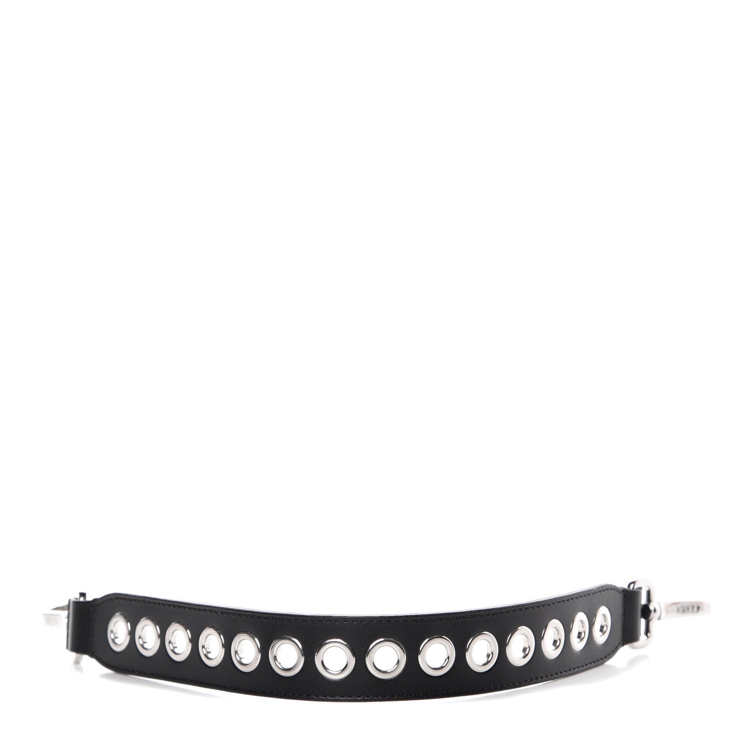 Fendi Vitello Liberty Grommet Bi-Color Mini Strap You Black Camelia 1 of 4