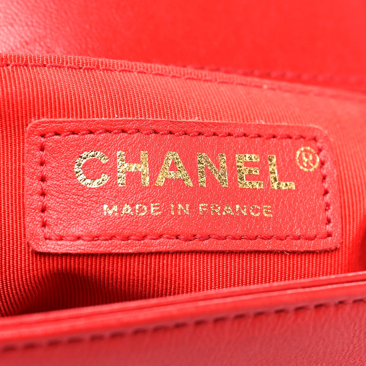 Lambskin Quilted New Medium Boy Flap Red
