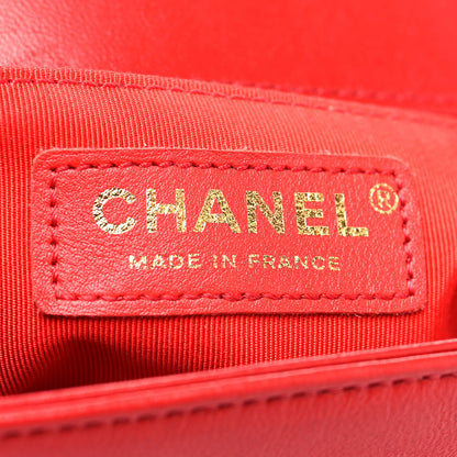 Chanel Lambskin Quilted New Medium Boy Flap Red 6 of 12