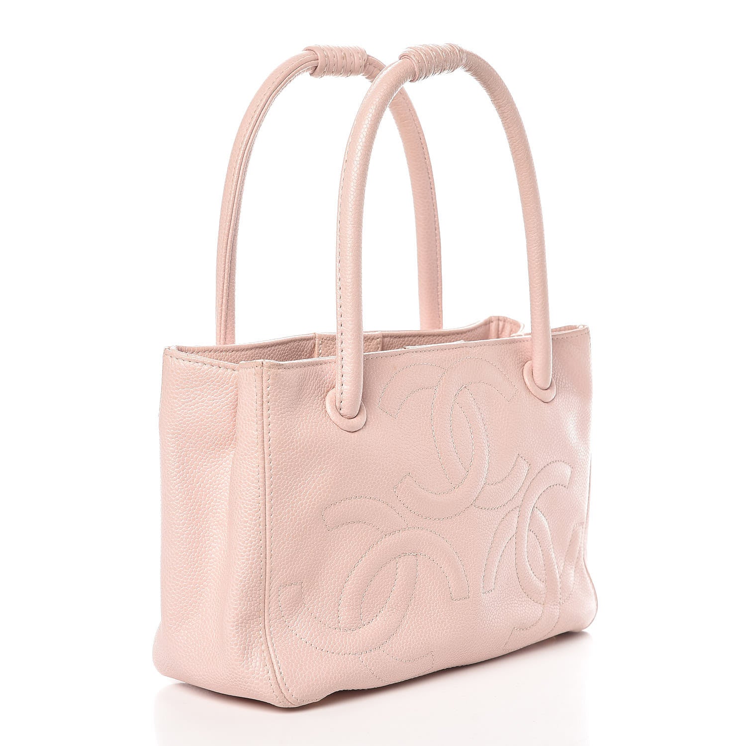 Chanel Caviar CC Tote Pink 3 of 16