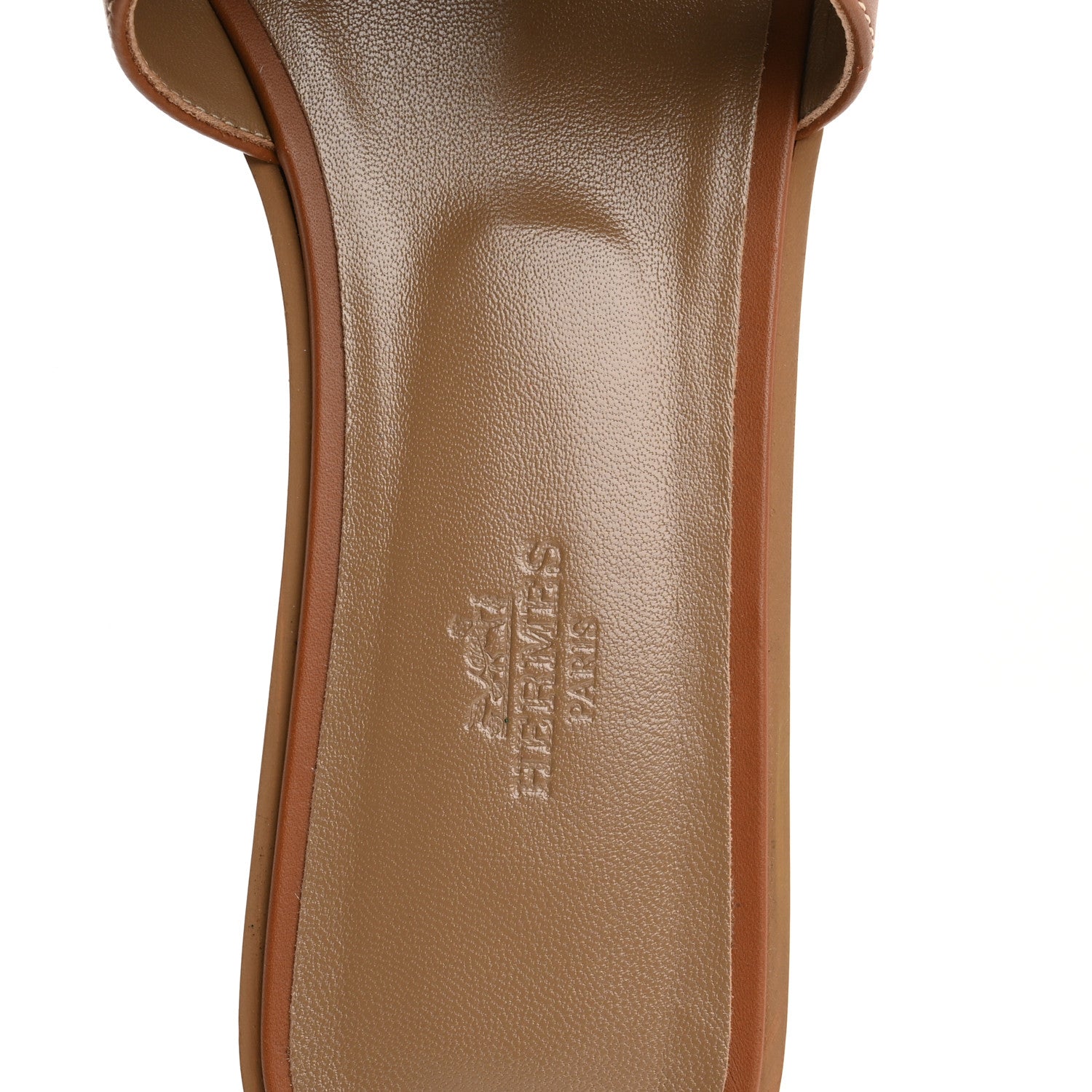 Hermes Box Calfskin Oran Sandals 40 Gold 7 of 10