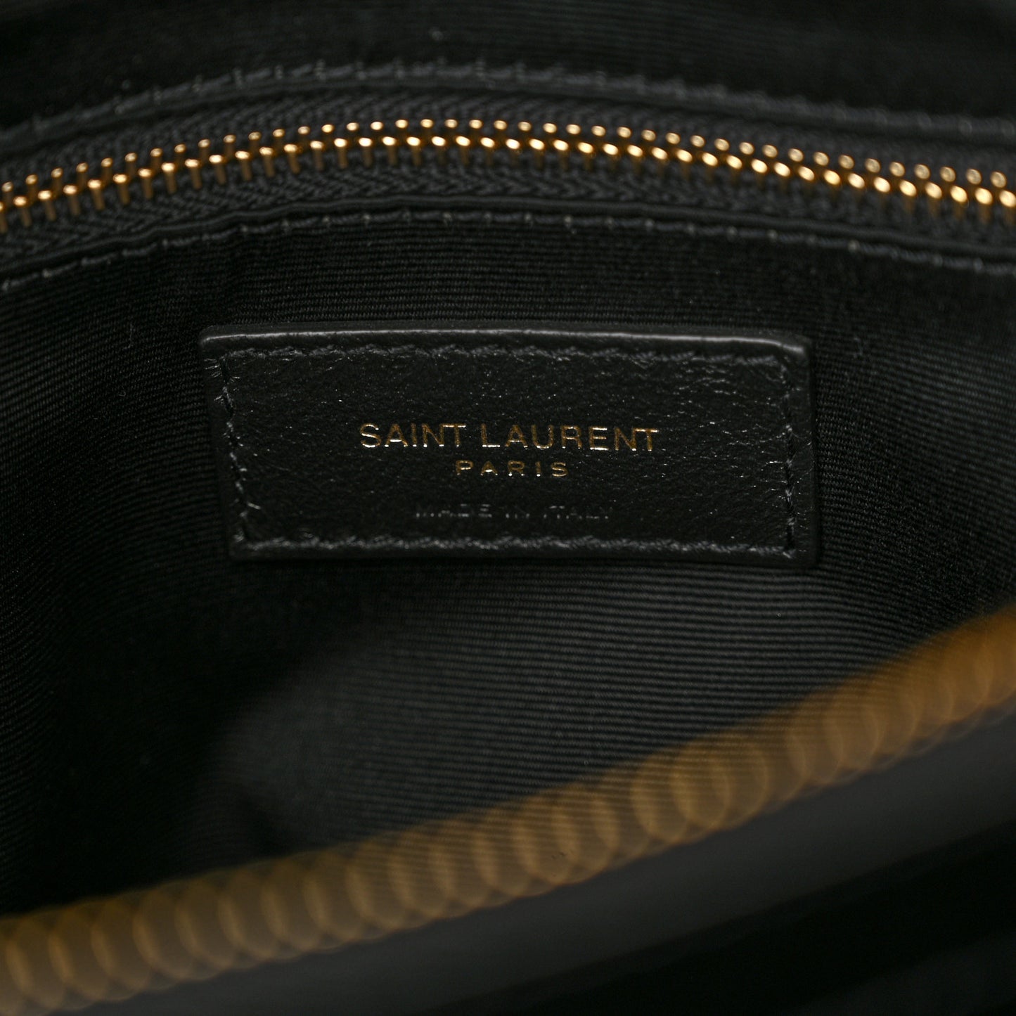 Calfskin Y Quilted Monogram Medium Loulou Chain Satchel Black