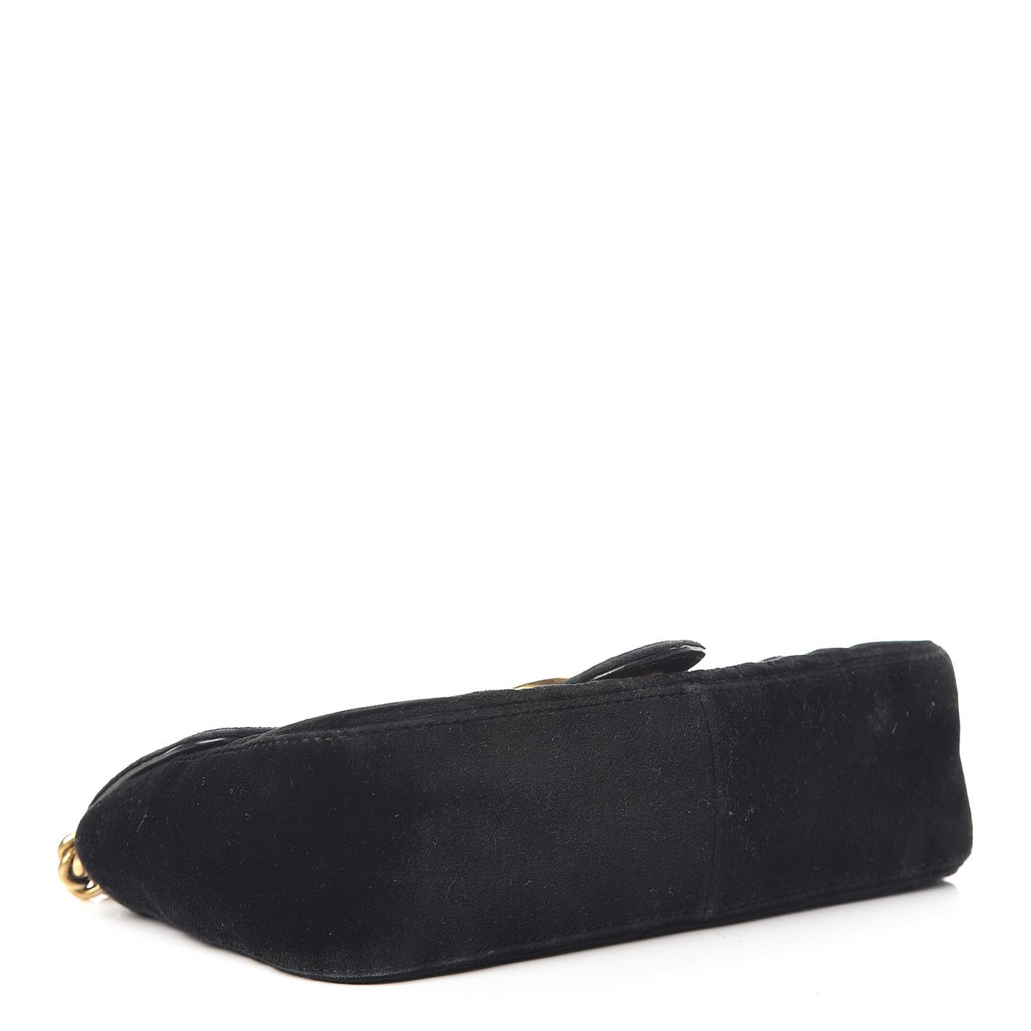 Velvet Matelasse Mini GG Marmont Shoulder Bag Black