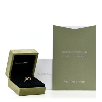 Van Cleef & Arpels 18K Yellow Gold Diamond Black Onyx Vintage Alhambra Ring 52 6 6 of 6