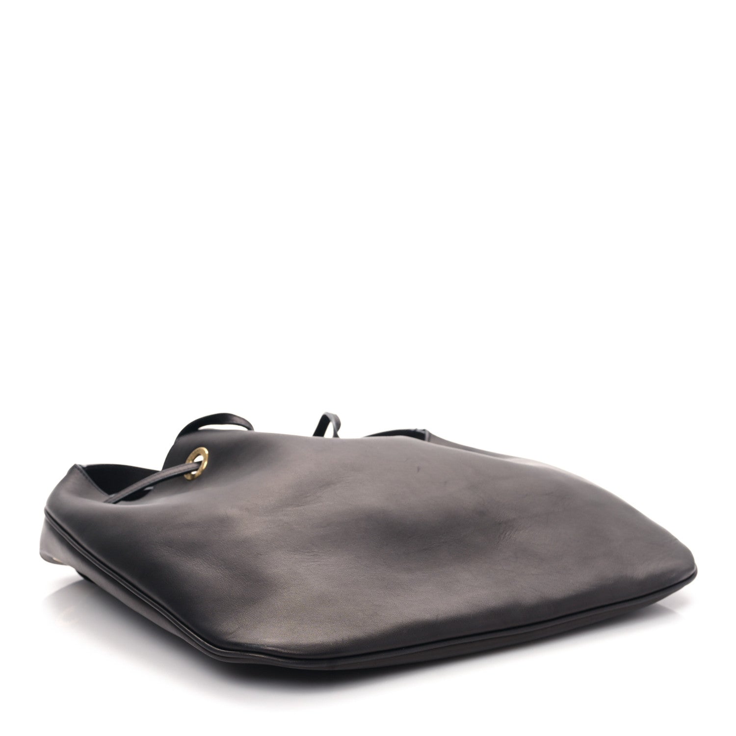 Saint Laurent Calfskin Medium Paris VII Flat Hobo Black 5 of 9
