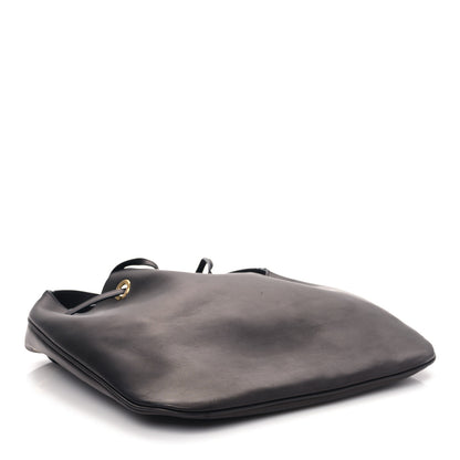 Saint Laurent Calfskin Medium Paris VII Flat Hobo Black 5 of 9