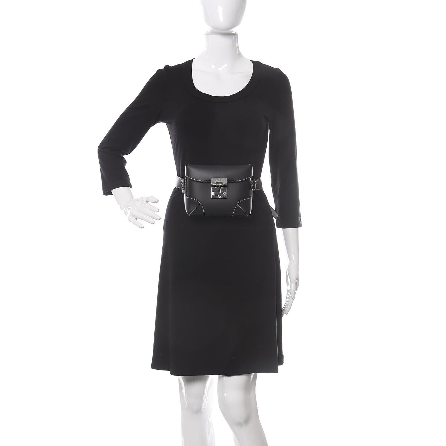 Calfskin Ottomar Monogram Soft Berlin Belt Bag Black