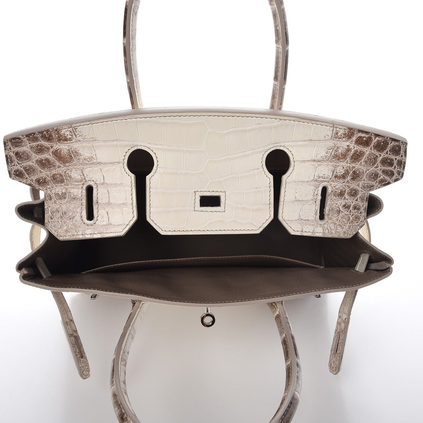 Matte Niloticus Crocodile Himalaya Birkin 30 Blanc