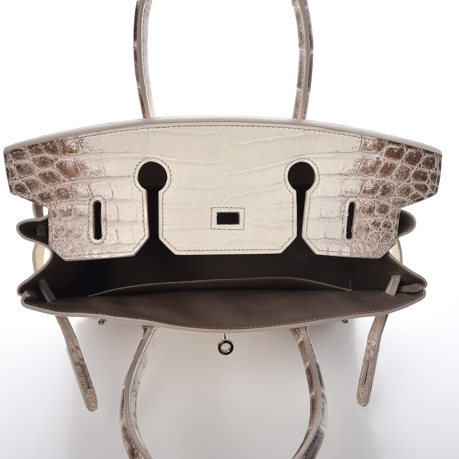 Hermes Matte Niloticus Crocodile Himalaya Birkin 30 Blanc 7 of 49