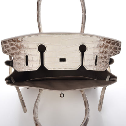 Hermes Matte Niloticus Crocodile Himalaya Birkin 30 Blanc 7 of 49