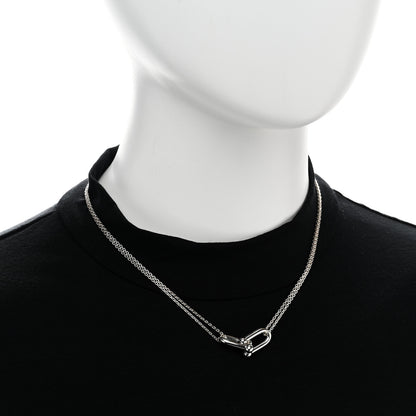 Tiffany Sterling Silver Double HardWear Link Pendant Necklace 2 of 6