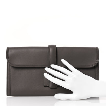 Hermes Swift Jige Elan 29 Clutch Gris Asphalte 2 of 11