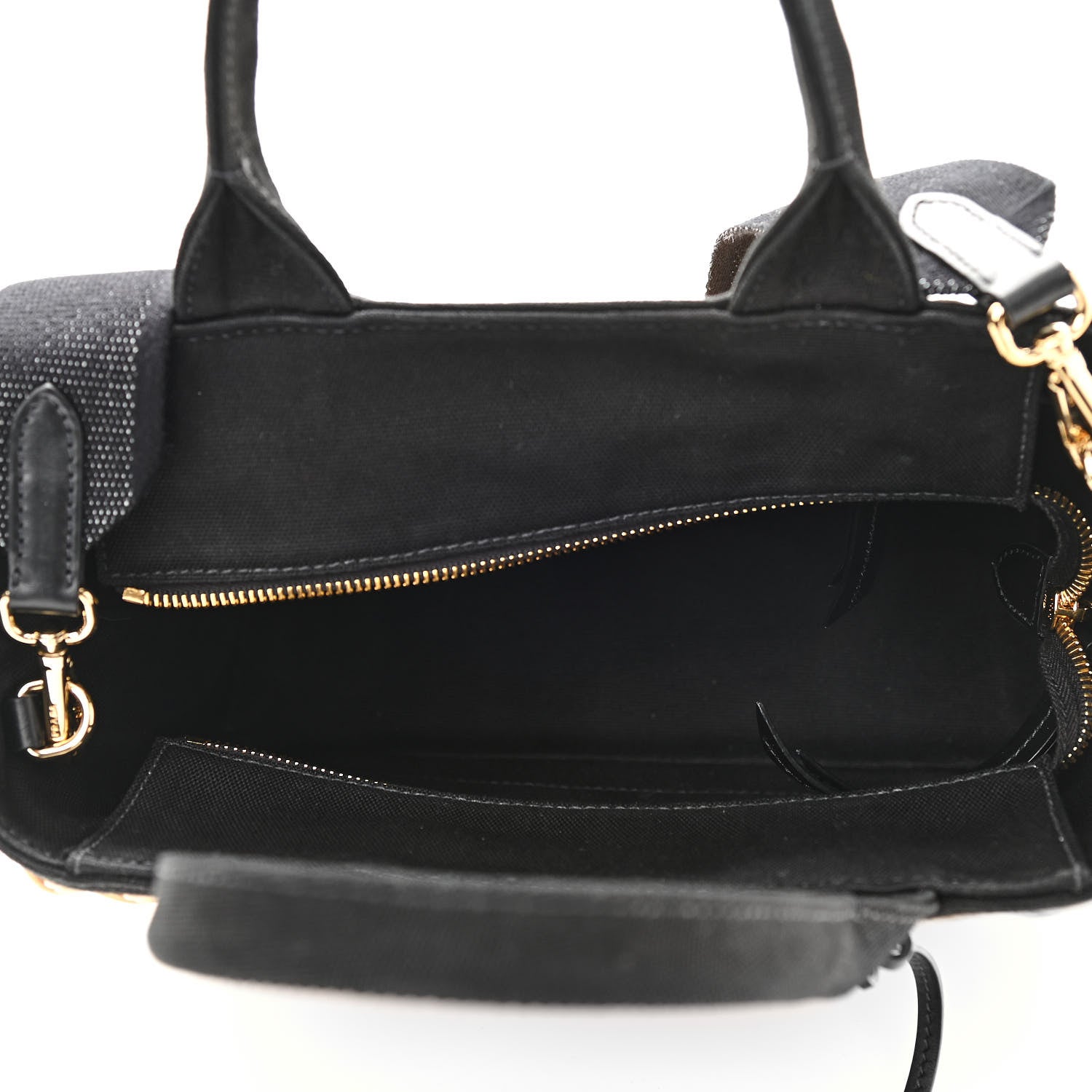Prada Wicker Canvas Tote Naturale Black 5 of 12