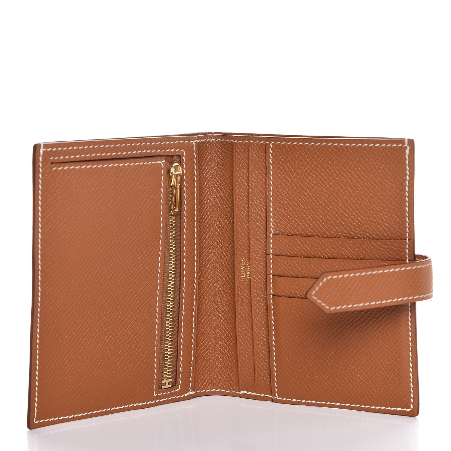 Hermes Epsom Bearn Compact Wallet Gold 5 of 6