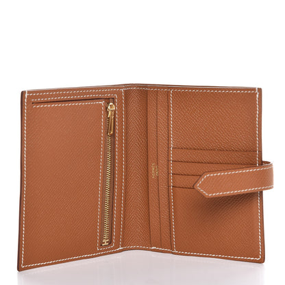 Hermes Epsom Bearn Compact Wallet Gold 5 of 6
