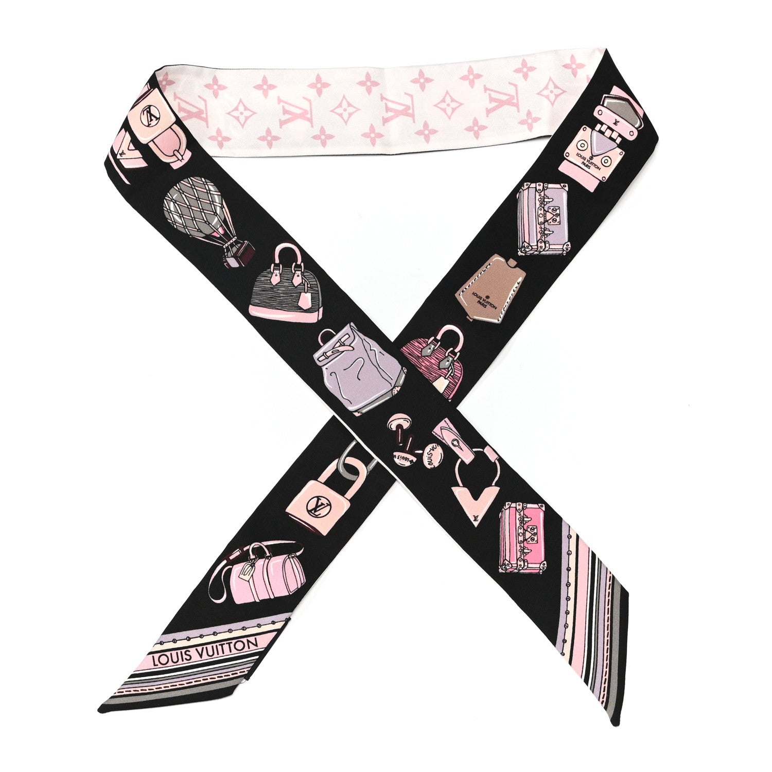 Louis Vuitton Silk Monogram Essentials LV BB Bandeau Light Pink 1 of 3