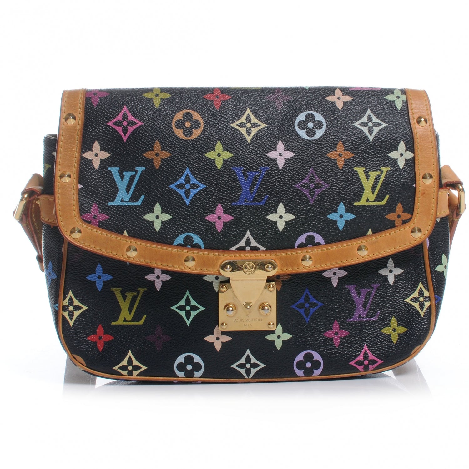Louis Vuitton Monogram Multicolor Sologne Black 1 of 10