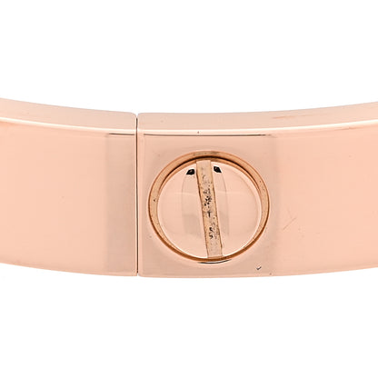 Cartier 18K Pink Gold 4 Diamond LOVE Bracelet 16 6 of 7