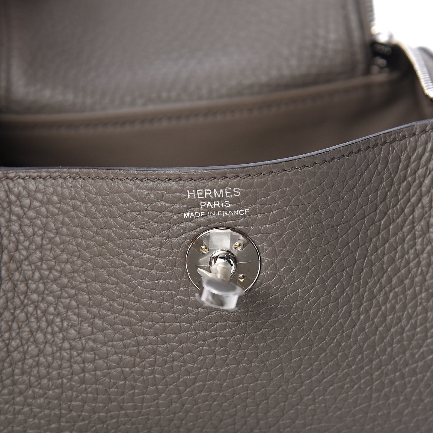 Taurillon Clemence Mini Lindy 20 Etain
