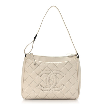 Chanel Caviar Quilted Timeless CC Hobo Ivory 1 of 11