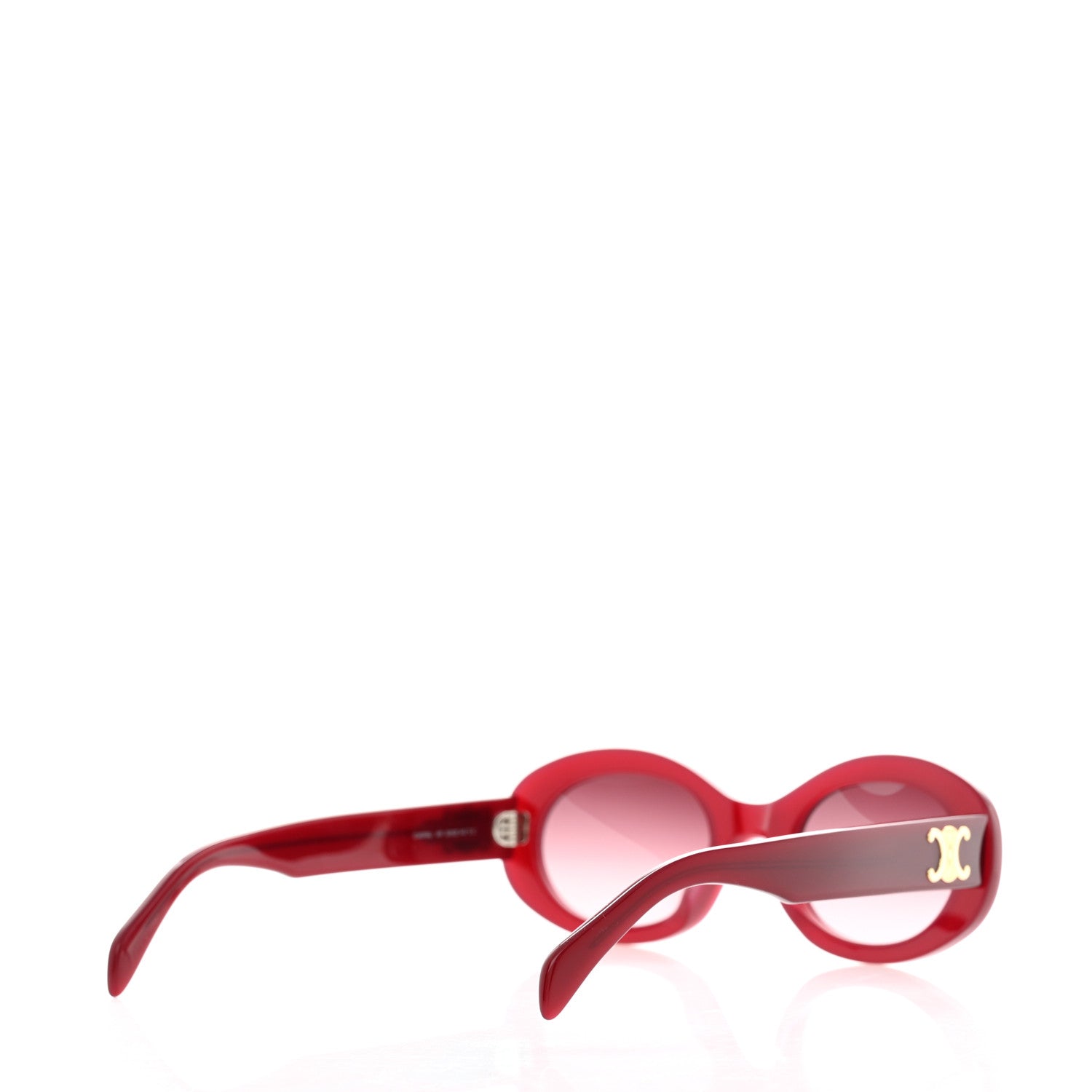 Celine Acetate Triomphe 01 Sunglasses CL 40194U Milky Burgundy 4 of 7