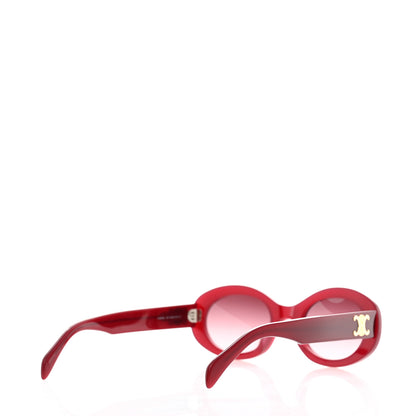 Celine Acetate Triomphe 01 Sunglasses CL 40194U Milky Burgundy 4 of 7