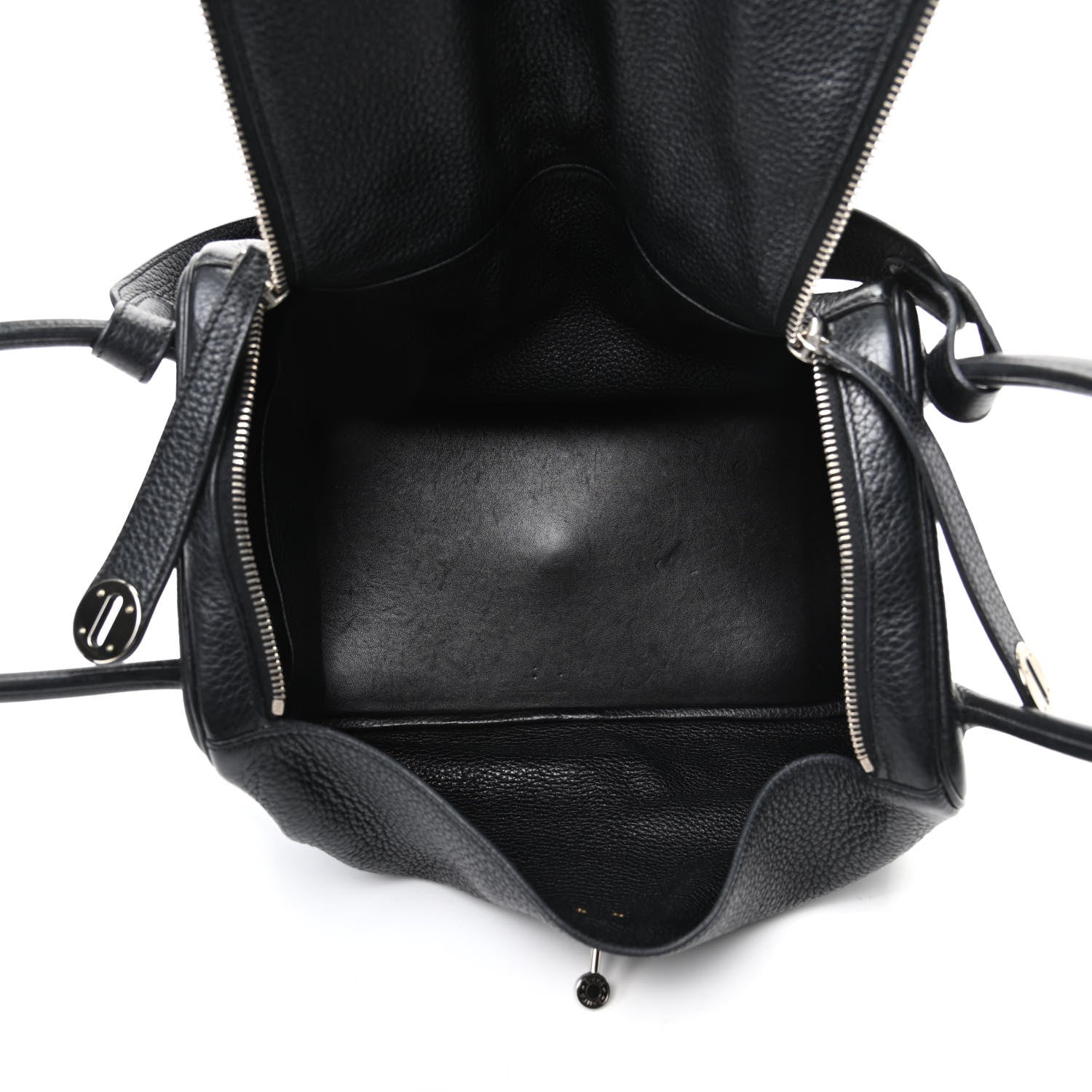 Hermes Taurillon Clemence Lindy 34 Black 5 of 9