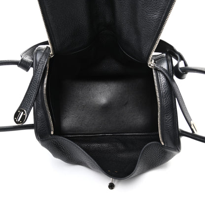 Hermes Taurillon Clemence Lindy 34 Black 5 of 9
