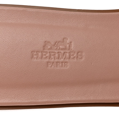 Hermes Epsom Oran Sandals 39 Rose Pale 6 of 9