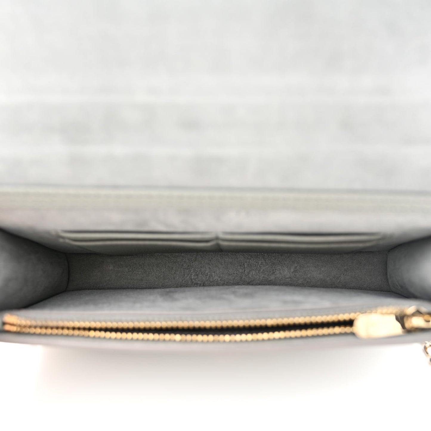 Grained Calfskin 30 Montaigne 2 in 1 Pouch Grey