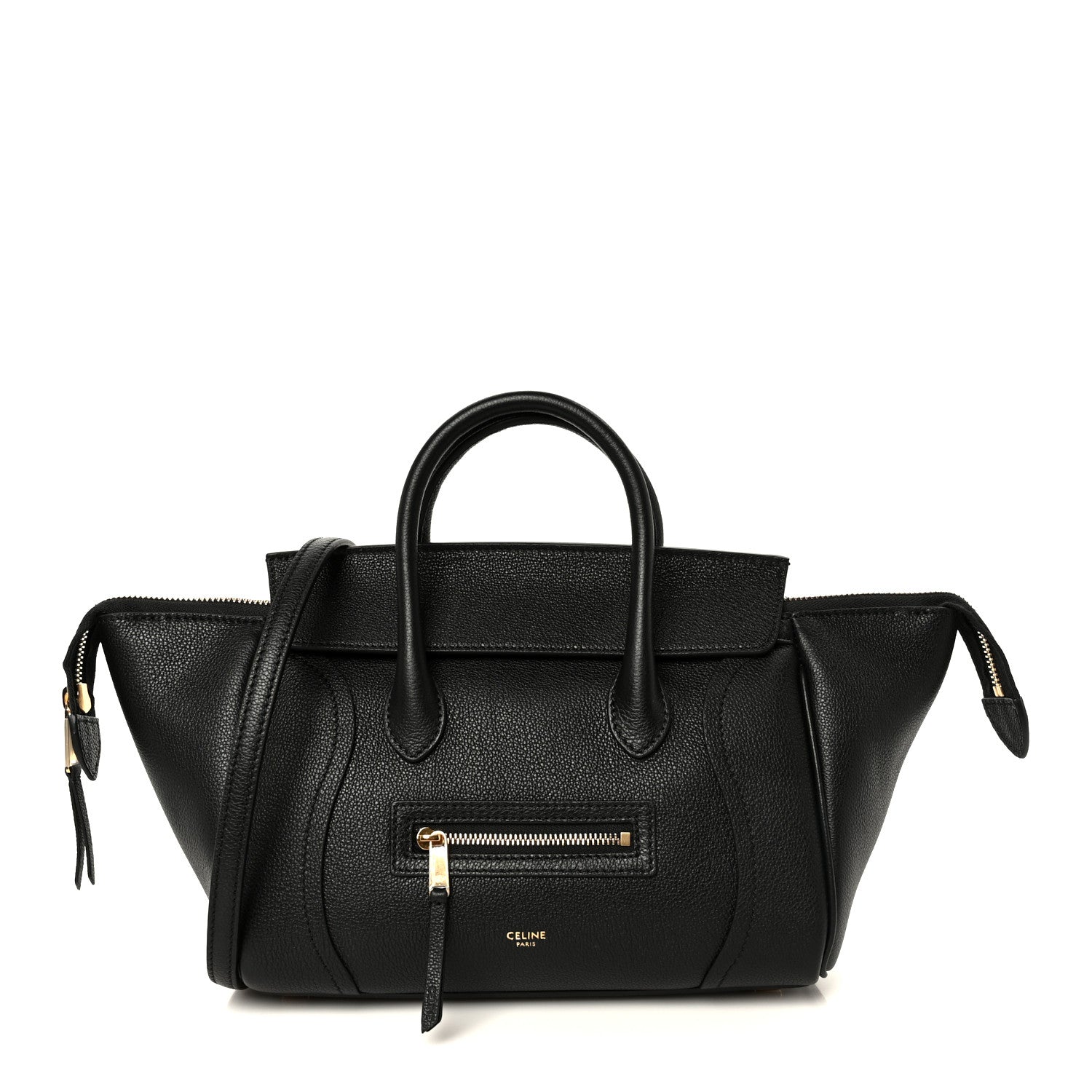 Celine Grained Calfskin Little New Luggage Black 1 of 11