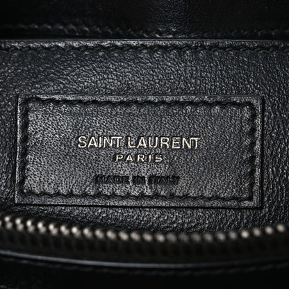 Saint Laurent Calfskin Y Quilted Monogram Monochrome Small Loulou Chain Satchel Black 6 of 10