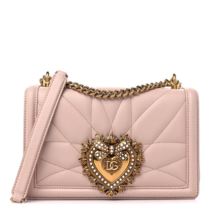Dolce & Gabbana Calfskin Medium Devotion Crossbody Bag Cipria 1 of 9
