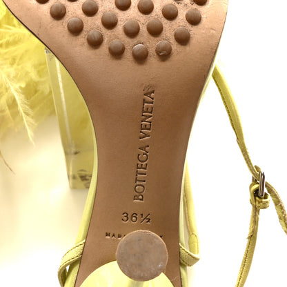 Bottega Veneta Lambskin Feather Dot Sandals 36.5 Seagrass 7 of 8