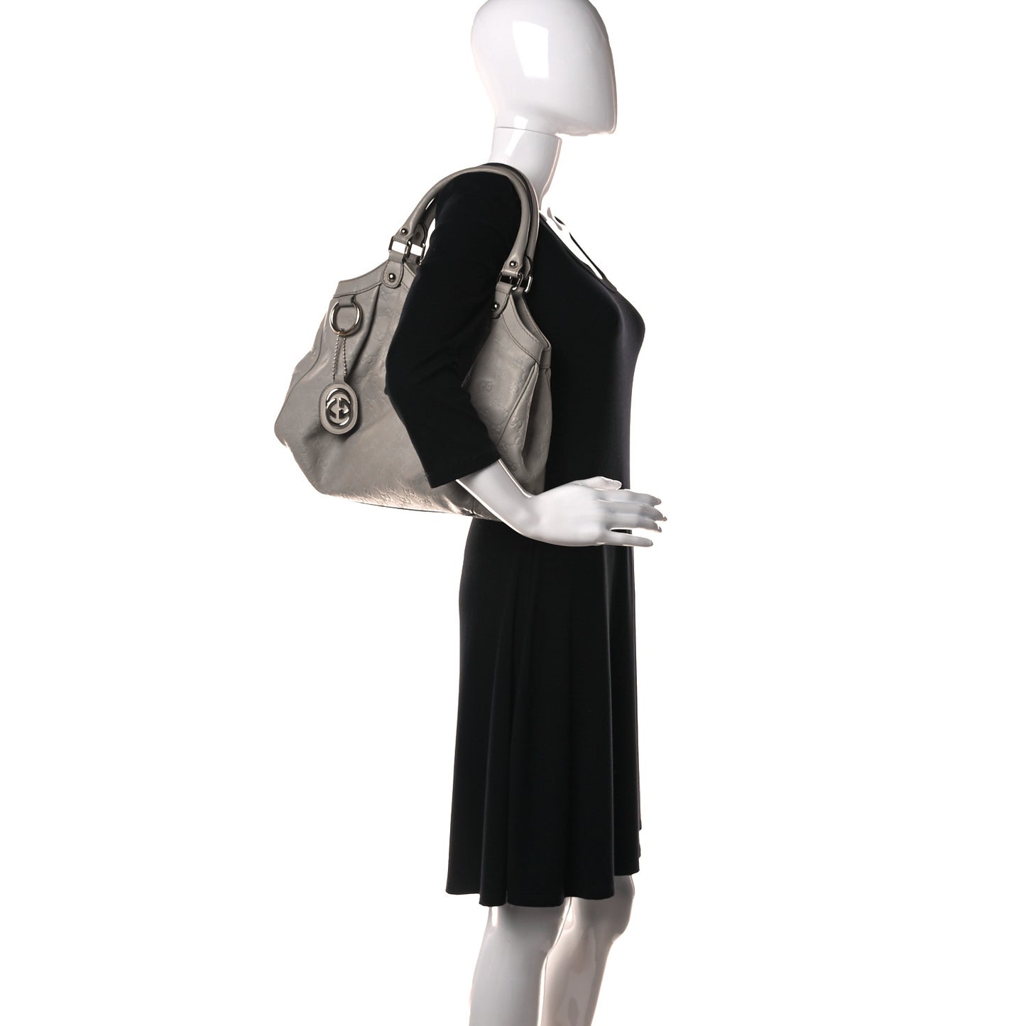 Guccissima Medium Sukey Tote Mystic White