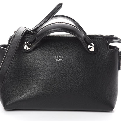 Fendi Vitello Dolce Mini By The Way Boston Bag Black 6 of 8