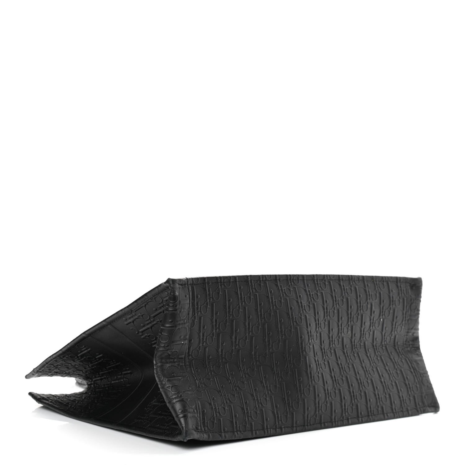 Christian Dior Oblique Calfskin Embossed Large Book Tote Black 4 of 16