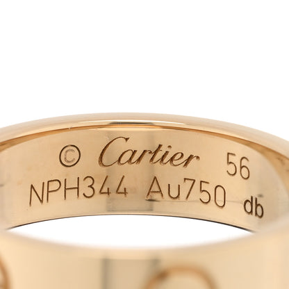 Cartier 18K Yellow Gold 5.5mm LOVE Ring 56 7.75 4 of 4