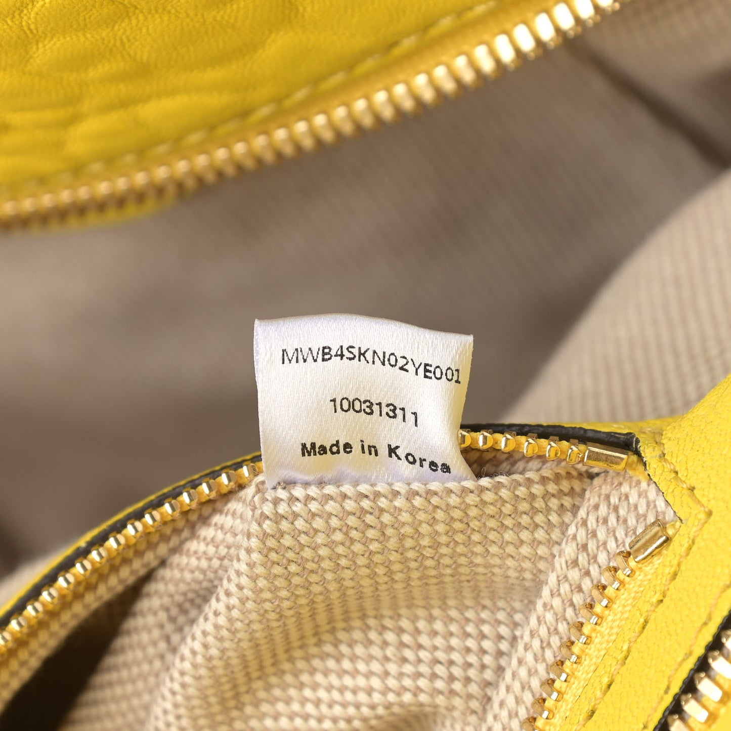 Pebbled Calfskin Studded Satchel Yellow