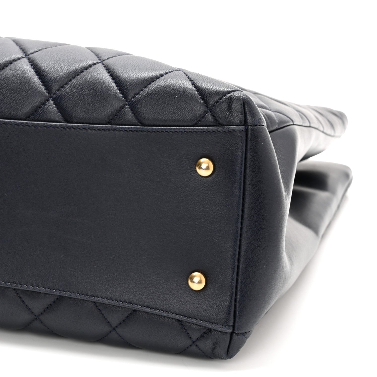 Chanel Lambskin Quilted Trendy CC Shopping Tote Navy 11 of 11