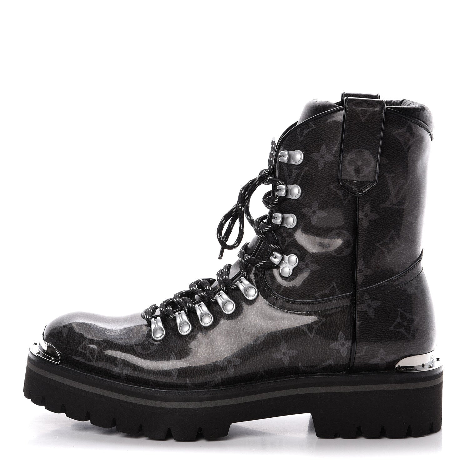 Louis Vuitton Monogram Eclipse Glaze Mens Outland Ankle Boots 7 1 of 8