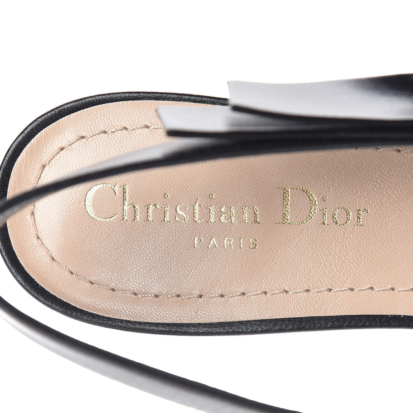 Patch Embroidered Sweet D Sling-Back Flats 38.5 Multicolor