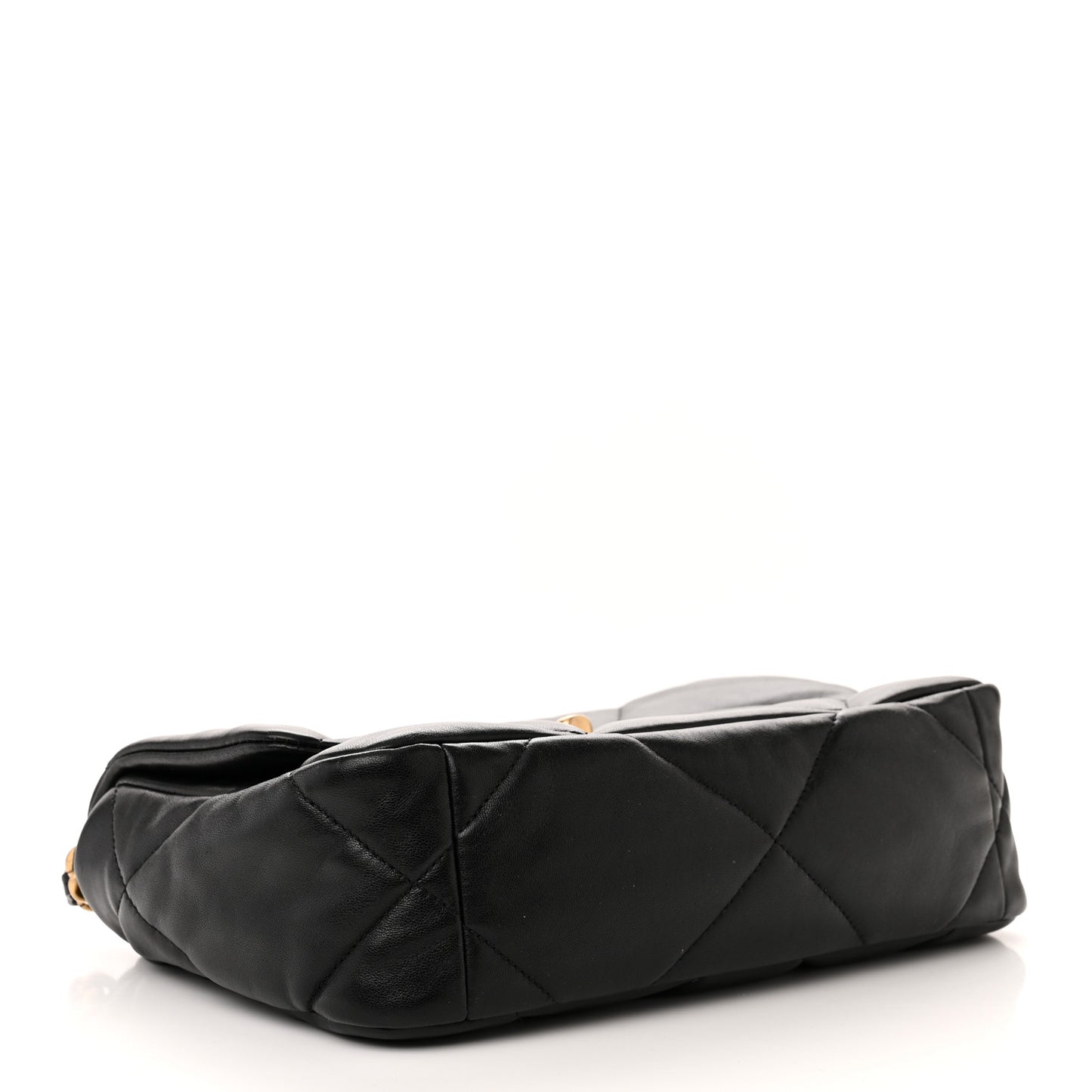 Lambskin Quilted Medium Chanel 19 Flap Black