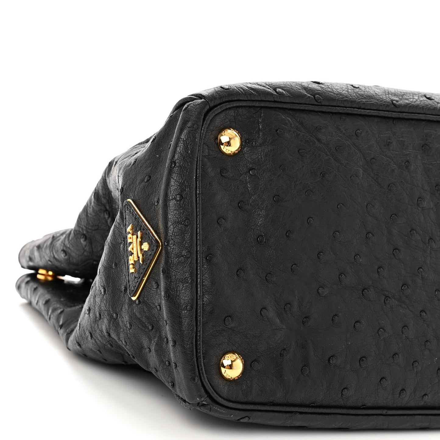 Ostrich Tote Black