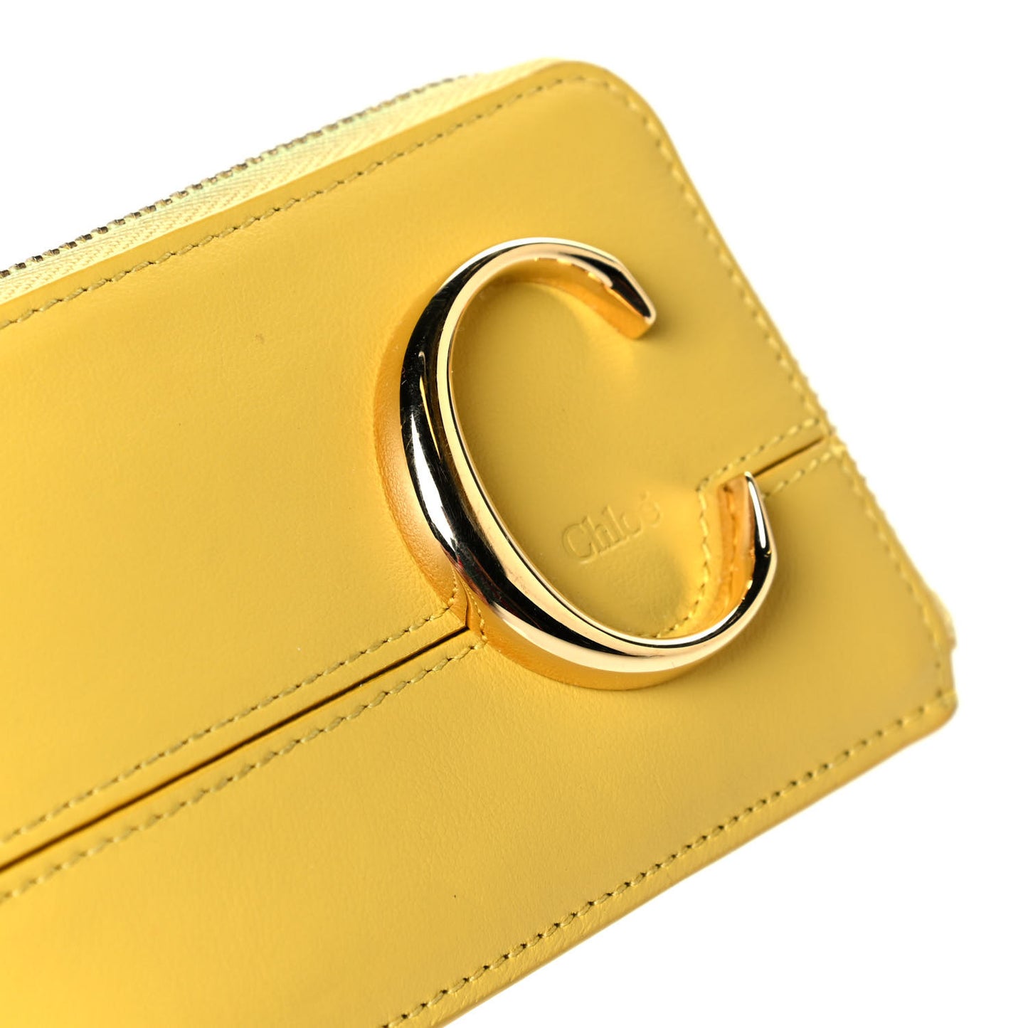Calfskin C Small Purse Sultan Yellow