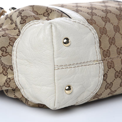 Gucci Monogram Equestrian Horseshoe Bowler White 8 of 19