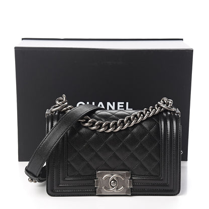 Chanel Caviar Quilted Small Boy Flap Black 10 of 10
