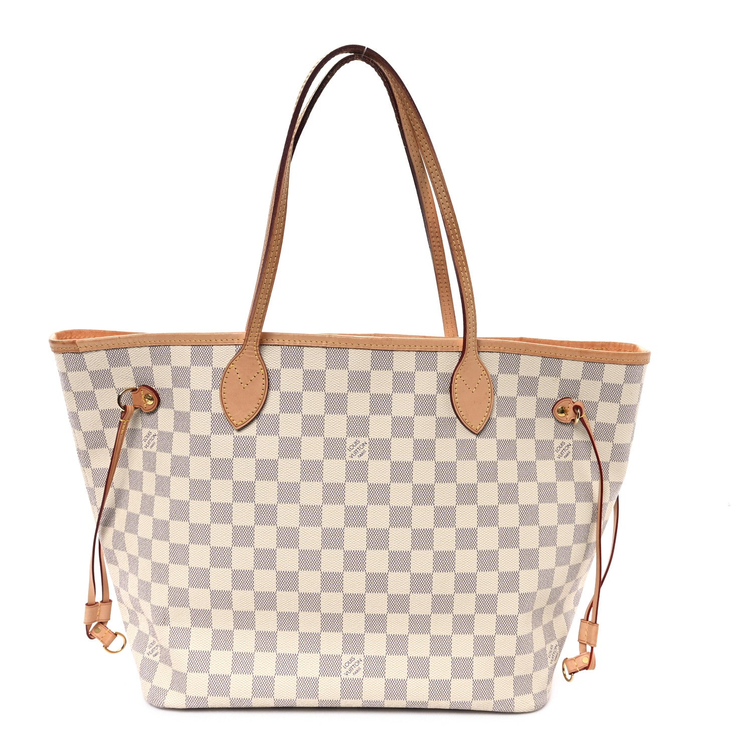 Louis Vuitton Damier Azur Neo Neverfull MM Rose Ballerine 1 of 12